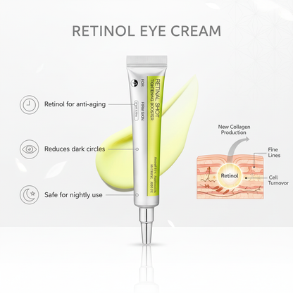 Retinol Eye Cream for Hydration, Firming, and Dark Circle Reduction