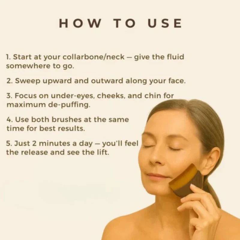 Glow & Sculpt Lymphatic Face Brush