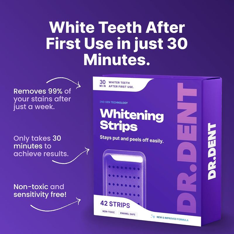 Dental Whitening Strips Enamel Care