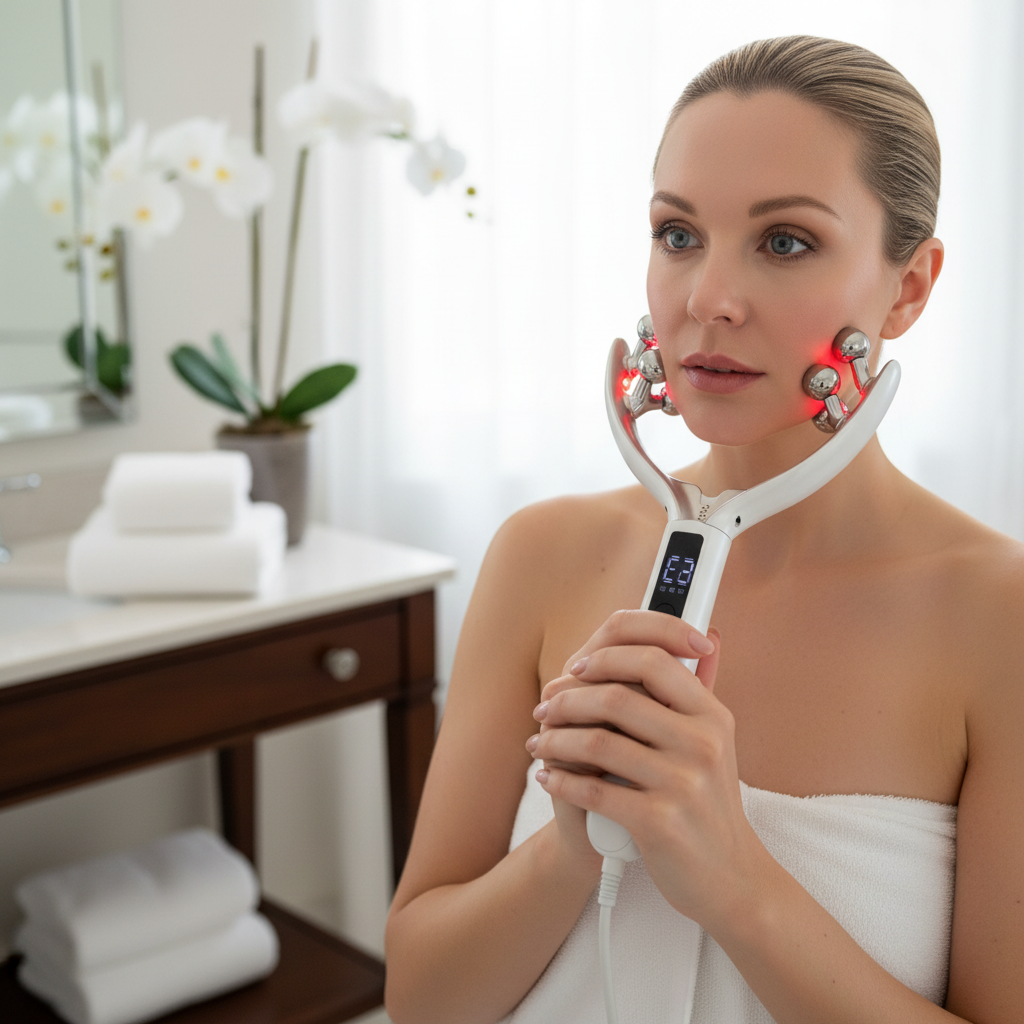 Holding Device with LED Handle - Spa Background