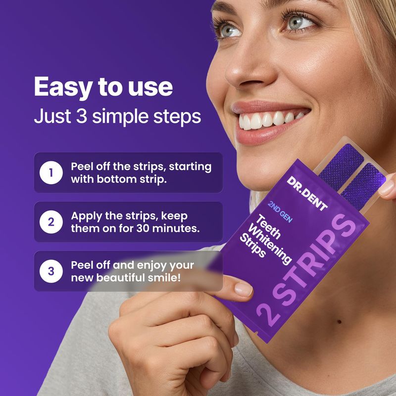 Dental Whitening Strips Enamel Care